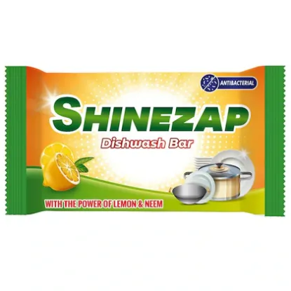 Picture of Shinezap Lemon & Neem Antibacterial Dishwash Bar 125 gm
