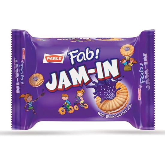 Picture of Parle Fab Jam In Black Currant Cream Biscuits 150gm