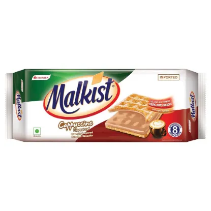 Picture of Malkist Cappuccino Flavoured Crunchy Layered Cracker Biscuits 144 gm