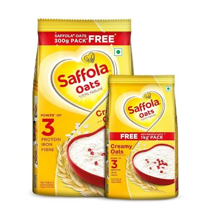 Picture of Saffola Oats 1kg with Free Saffola Oats 300gm