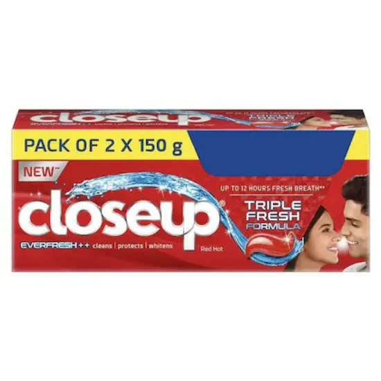 Picture of Closeup Everfresh+ Red Hot Gel Toothpaste 150gm (Pack of 2)