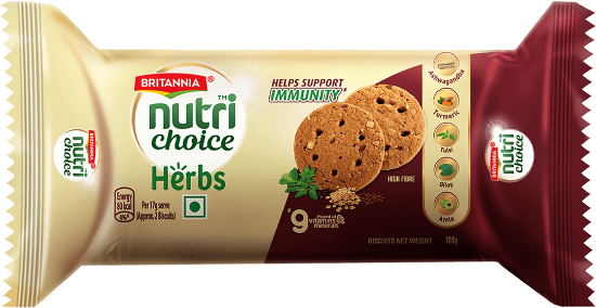 Picture of Britannia NutriChoice Herbs Biscuits 100gm