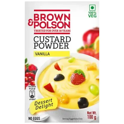 Picture of Brown & Polson Custard Powder - Vanilla flavour 100gm