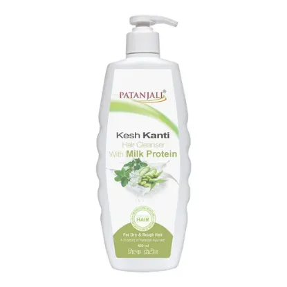 Picture of Patanjali Kesh Kanti Milk Protein Hair Cleanser for Dry & Rough Hair 450 ml