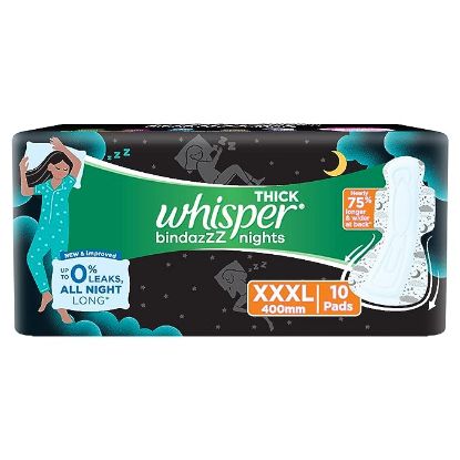 Picture of Whisper Bindazzz Nights XXXL 10 pads