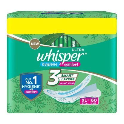 Picture of Whisper Ultra Hygiene Comfort XL+60 Pads