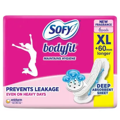 Picture of Sofy Bodyfit Sanitary Napkin with Wings (XL) 6 pads