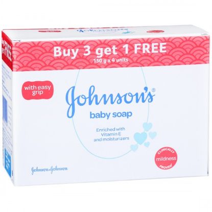 Picture of Johnson's Baby Soap 150gm ( Buy 3 Get 1 free )