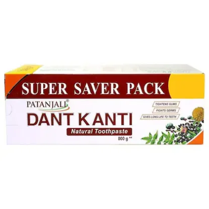 Picture of Patanjali Dant Kanti Natural Toothpaste 200gm (Pack of 4)