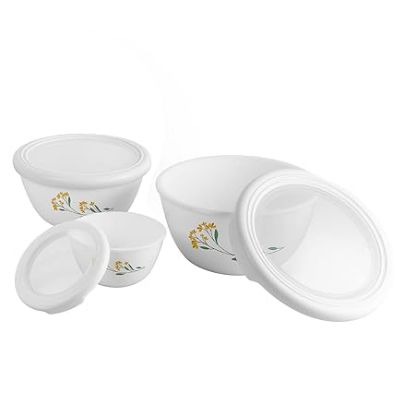 Picture of Cello Opalware Mixing Bowl Set with Premium Lid 3Pcs