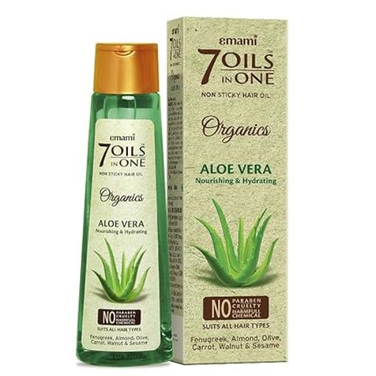 Picture of Emami 7 Oils In One Organics Aloe Vera Hair Oil 200ml