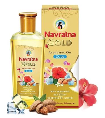 Picture of Navratna Gold Cool Ayurvedic Hair Oil 200ml