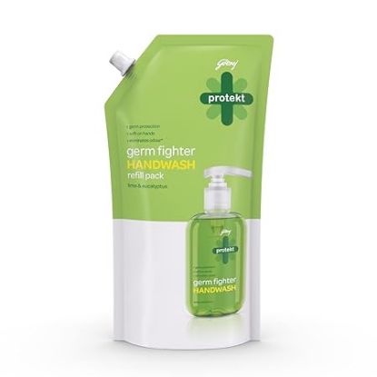 Picture of Godrej Protekt Germ Fighter Lime & Eucalyptus Handwash Refill 725 ml