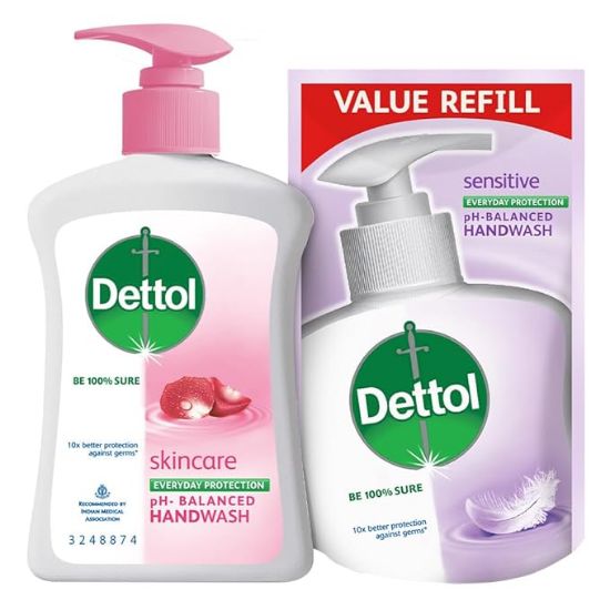 Picture of Dettol Skincare Handwash 200ml ( with Skincare Handwash 175ml Free )