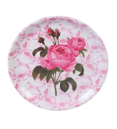 Picture of Pink Flora Round High Grade Melamine Dinner Plates