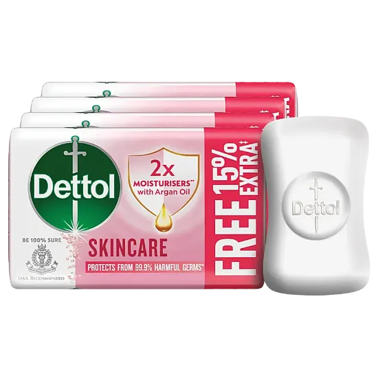 Picture of Dettol Skincare with Moisture Bathing Soap 75gm ( Pack of 4 )