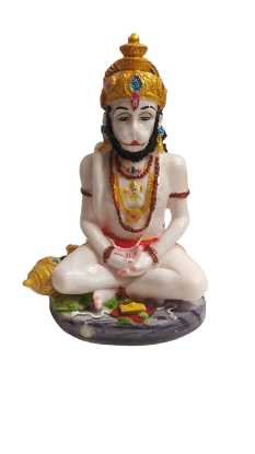 Picture of Hanuman White Fiber Murti