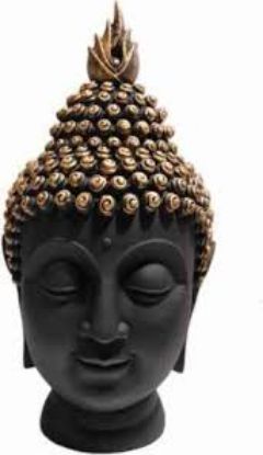 Picture of Buddha Black Face Fiber Murti B005