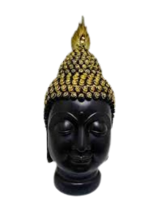 Picture of Buddha Black Face Fiber Murti  No4