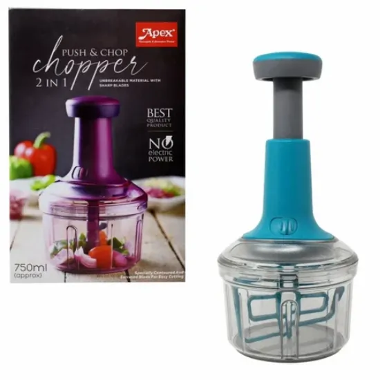 Picture of Apex Hand pressed Push Chopper Vegetable Chopper  1000ml