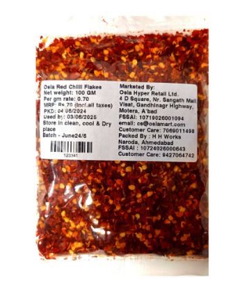 Picture of Osia Packing Red Chilli Flakes 100gm