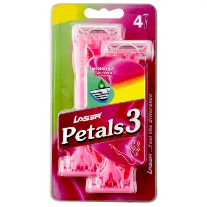 Picture of Lazer Petal 3 Women Manual Shaving Razor 3 Blades 4 pcs