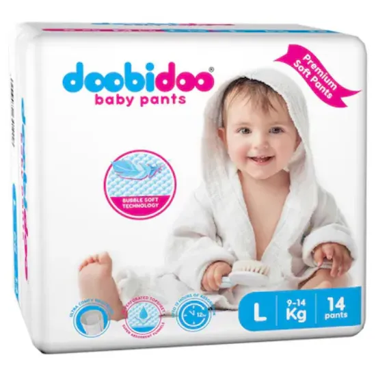 Picture of Doobidoo Premium Baby Pants (L) 14 count (9 - 14 kg)