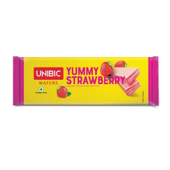 Picture of Unibic Yummy Strawberry Wafers - 75gm