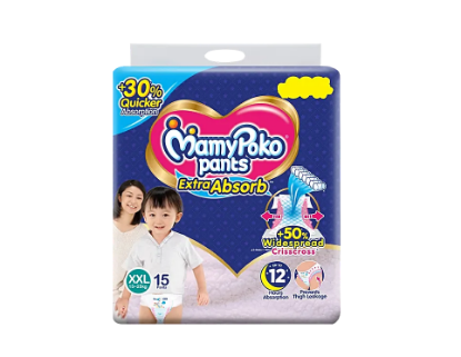 Picture of MamyPoko Extra Absorb Pants (XXL) 15 count (15 ~ 25 kg)