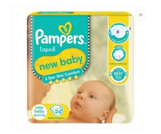 Picture of Pampers New Born Baby Diapers 72 count (Up to 5 kg)