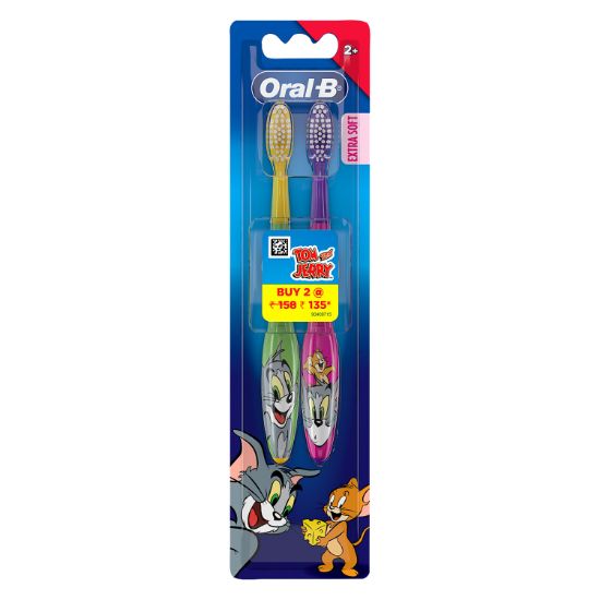 Picture of Oral-B Tom & Jerry Extra Soft Kids Toothbrush 2pc