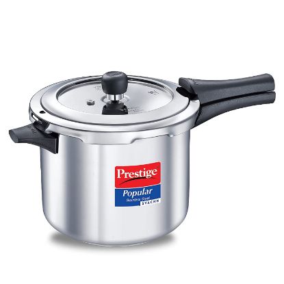 Picture of Prestige Popular Svachh Stainless Steel Outer Lid Pressure Cooker  5ltr