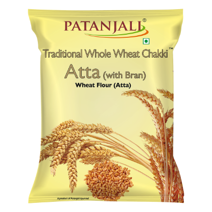 Picture of Patanjali Traditional Whole Wheat Chakki Atta With Bran