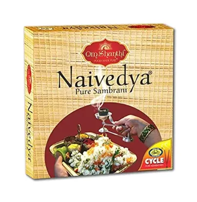 Picture of Cycle Naivedya Cup Sambrani for Daily Puja 8pc