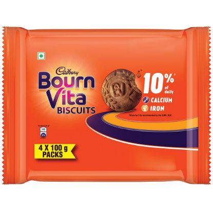 Picture of Cadbury Bournvita Biscuits Cookies 4X100gm