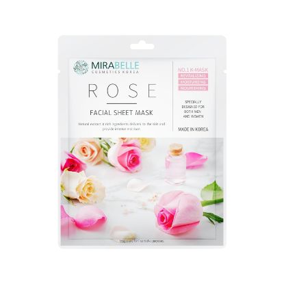 Picture of Mirabelle Korea Rose Facial Sheet Mask 25 ml