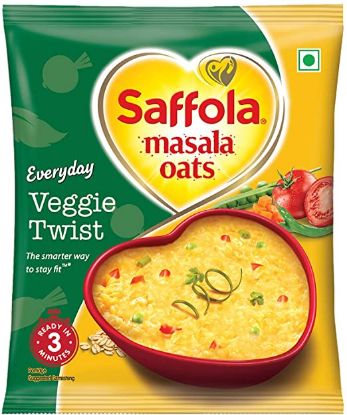 Picture of Saffola Veggie Twist Instant Masala Oats 38 gm