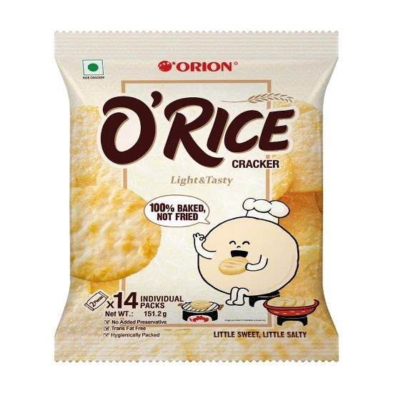 Picture of Orion O'rice Light & Tasty Baked Cracker Biscuit 151.2gm
