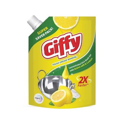 Picture of Giffy Lemon & Active Salt Concentrated Dishwash Gel 125 ml