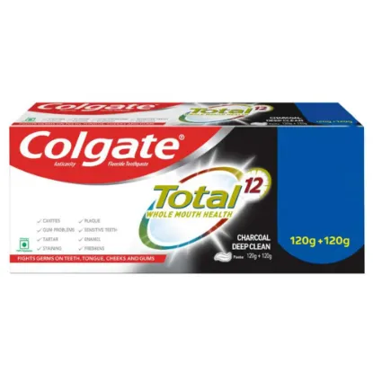 Picture of Colgate Total Charcoal Deep Clean Toothpaste 120g (Pack of 2)