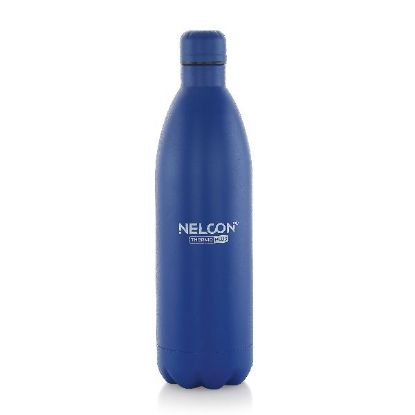Picture of Nelcon Stainless Steel Vacuum Bottle Cola Dusky Dark Black Thermo Plus 1000 ML