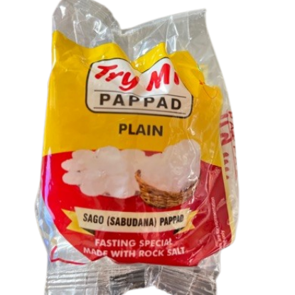 Picture of  Try Mi Plain Sabudana  Papad 80gm