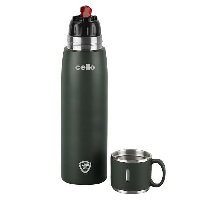 Picture of Cello Duro Tuff Steel Duro Cupstyle Stainless Steel Flask Bottle 750 ml ( Assorted Color )