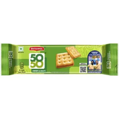 Picture of Britannia 50-50 Sweet & Salty Biscuits, 62.8 gm