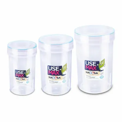 Picture of Nayasa Glaze food containers 2000 ml ( Set Of 3 )