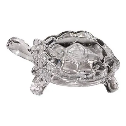 Picture of Kiwi  Crystal Turtle Tortoise for Feng Shui Vaastu Gift Career Decorative Showpiece