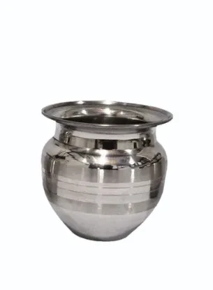 Picture of Stainless Steel Pooja Loti No 3 For Home