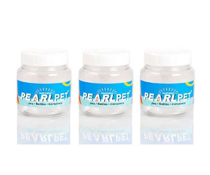 Picture of Pearlpet Space Saver Jar Transparent 300ml ( Set Of 3 pc )
