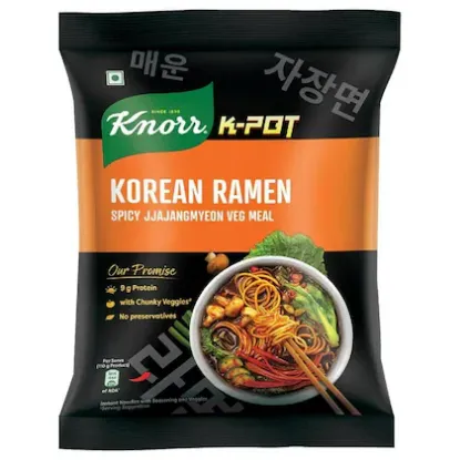 Picture of Knorr K-Pot Spicy Jjajangmyeon Veg Meal Korean Ramen 110 gm