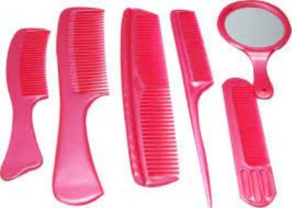 Picture of Babila Unbreakable Comb Set Of 6 Pcs hair Malticolours